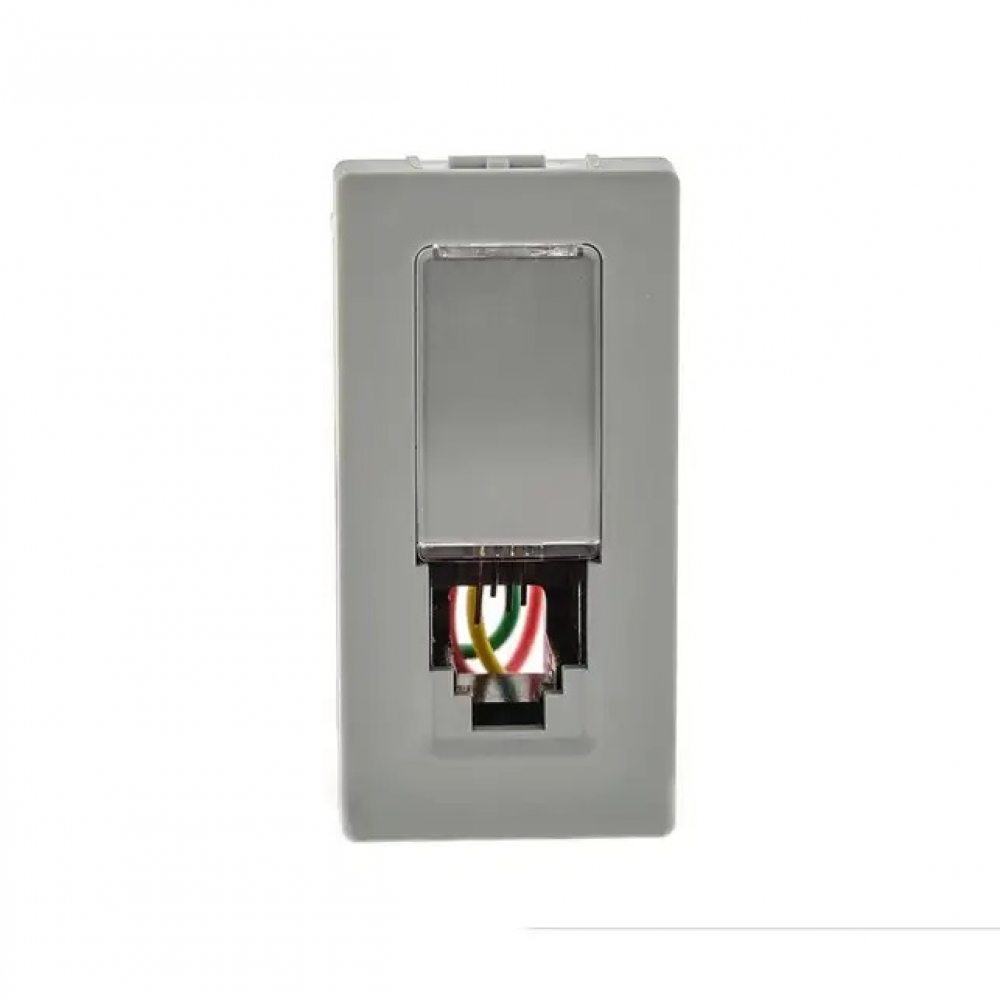 Módulo Tomada RJ11 4 Fios Cinza - Pial plus+#SIMONLEX#