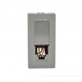 Módulo Tomada RJ11 4 Fios Cinza - Pial plus+#SIMONLEX#