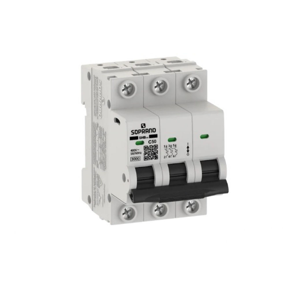 Disjuntor Tripolar DIN 50A 3KA – Soprano#SIMONLEX#