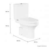 Bacia + Caixa Acoplada Level Kit Completo - Branco - Deca#SIM#