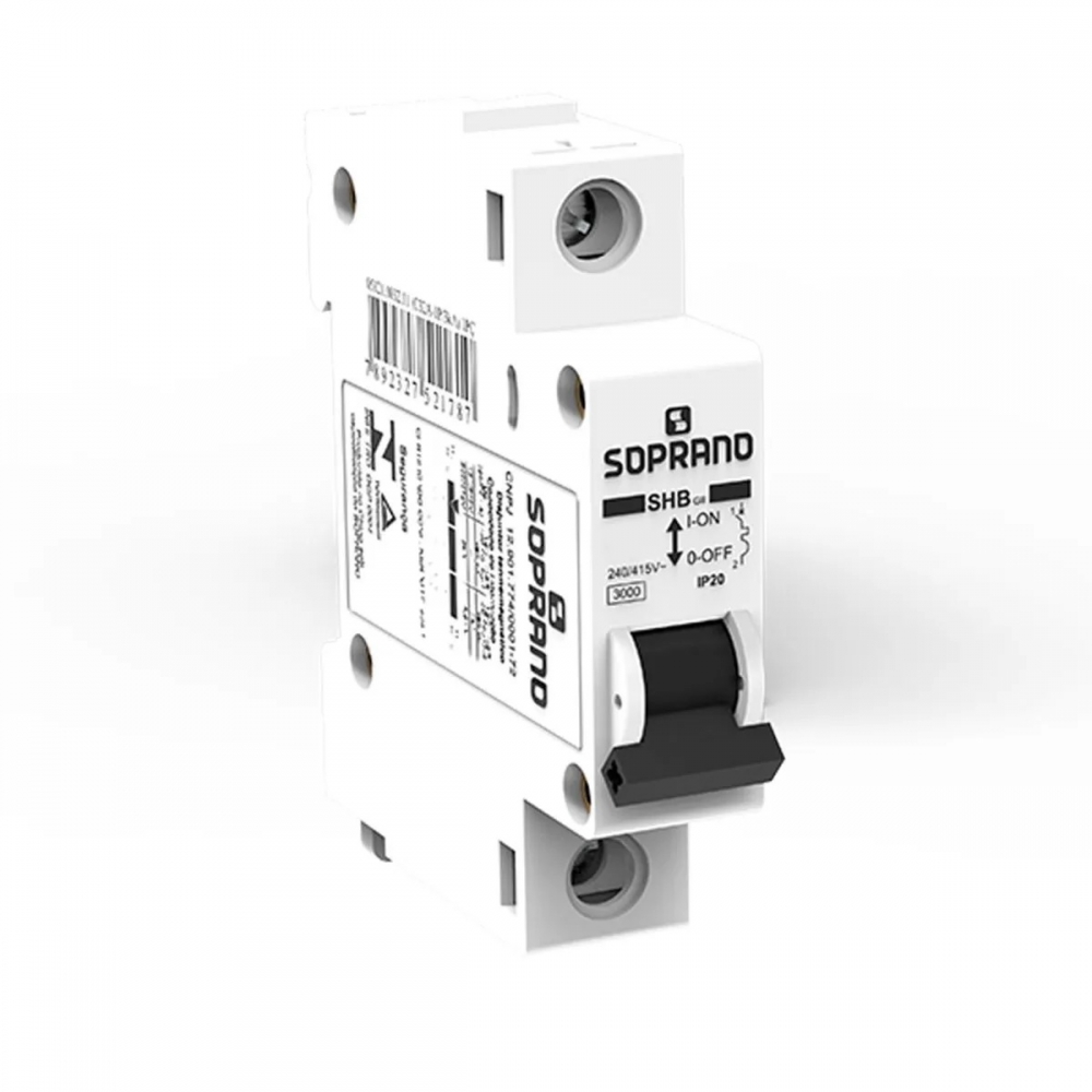 Disjuntor Unipolar 40A Din C Shb Gii 3kA - Soprano#SIMONLEX#