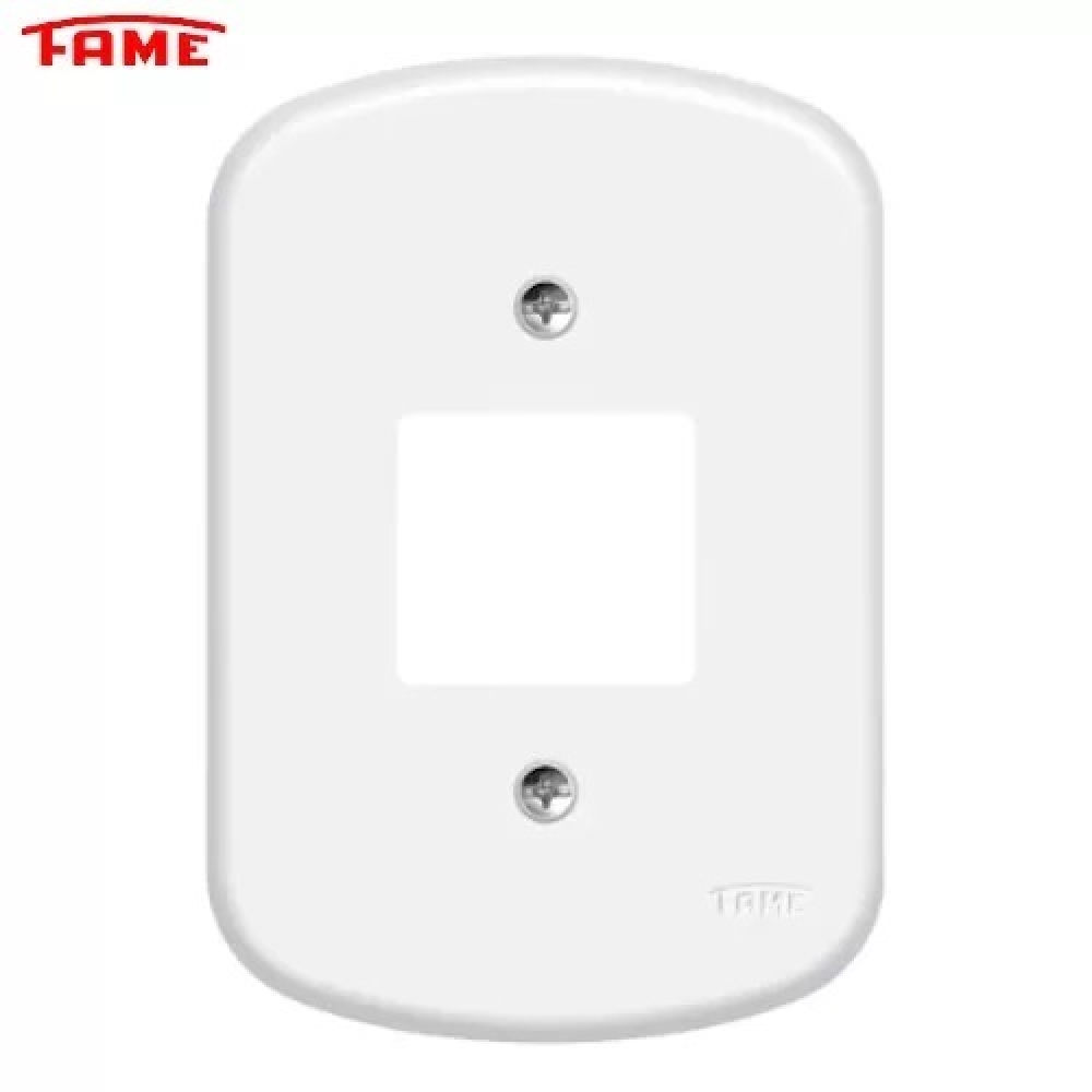 Fame Blanc Placa 4X2 C/ Furo 3 Postos#SIMONLEX#