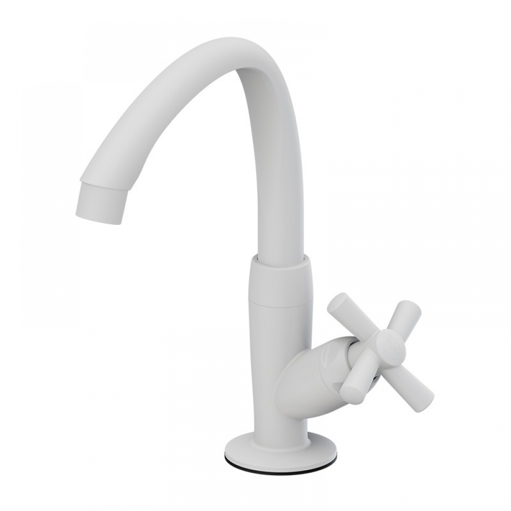 Torneira Lavatório Mesa Alta Móvel Cross Branca 1/2 - Tigre#SIMONLEX#