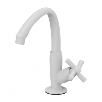 Torneira Lavatório Mesa Alta Móvel Cross Branca 1/2 - Tigre#SIMONLEX#