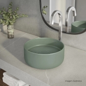 Cuba Redonda De Apoio 30cm Slim - Sálvia - Deca#SIM#