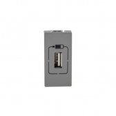 Modulo Carregador USB Cinza  Pial Plus+#SIMONLEX#