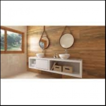 Porcelanato Acetinado 24,5X100 Oak - Brown - Villagres#SIMONLEX#