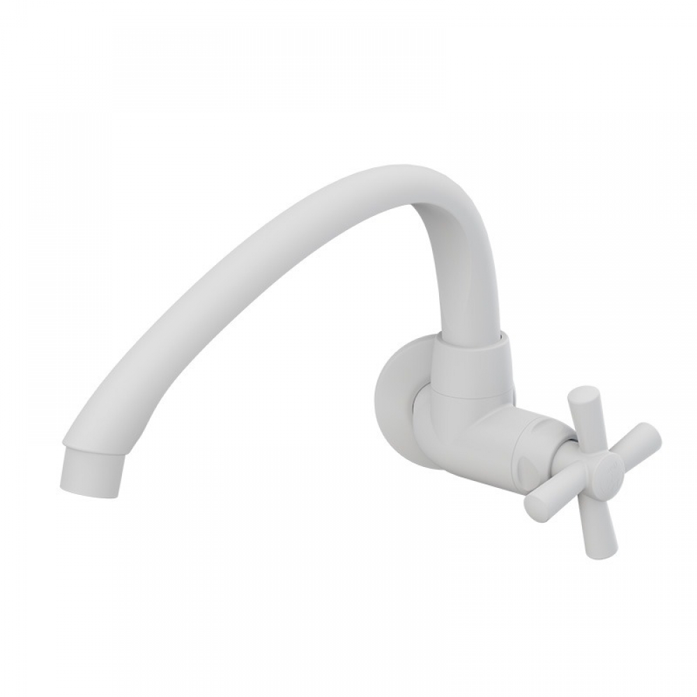 Torneira Cozinha Parede Horizontal Cross Branca 1/2-3/4 - Tigre#SIMONLEX#