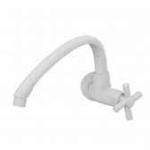 Torneira Cozinha Parede Horizontal Cross Branca 1/2-3/4 - Tigre#SIMONLEX#