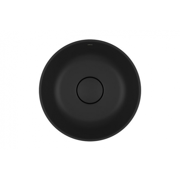 Cuba Slim De Sobrepor Redonda 30cm Ébano Fosco - Deca#SIM#