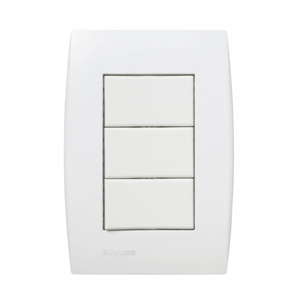Interruptor 3s Simples 10a Ilus - Soprano#SIMONLEX#