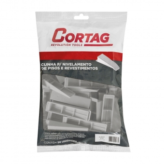 Cunha Para Espaçador/Niveladora Piso Cinza 50un - Cortag#SIMONLEX#