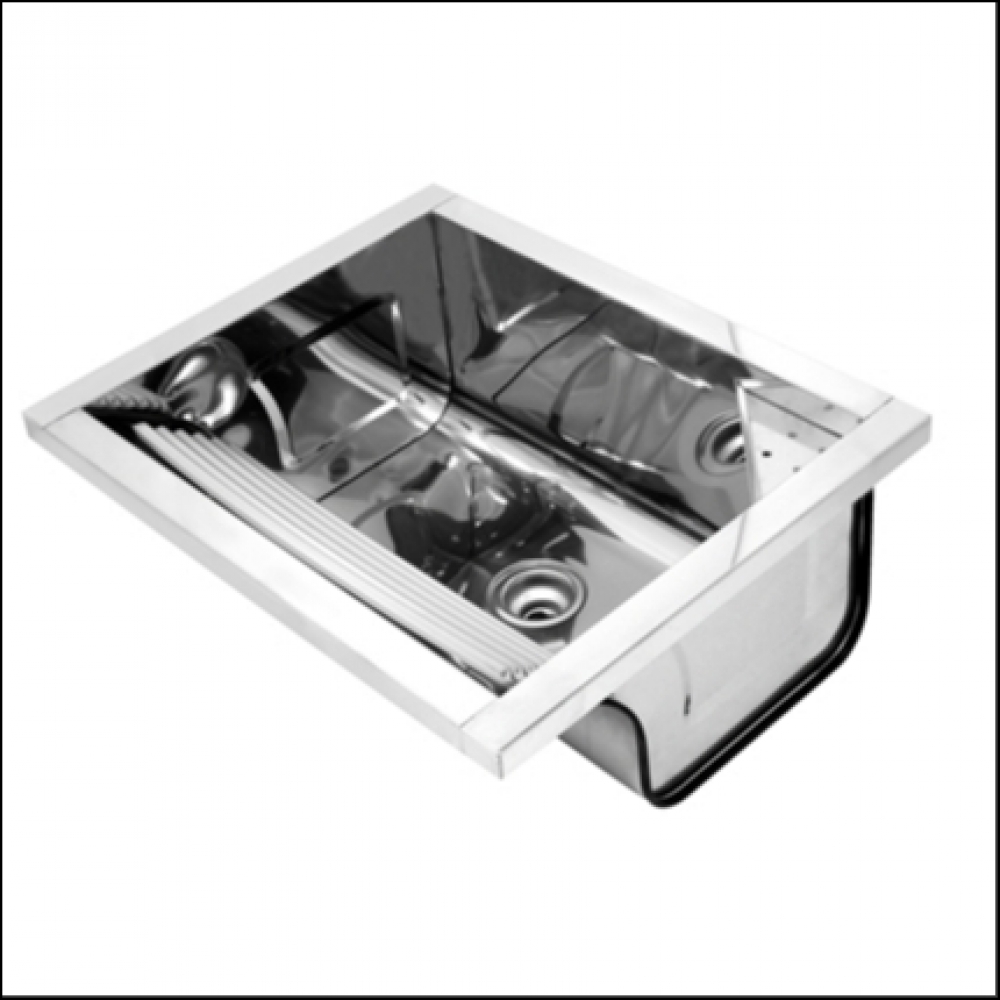 TANQUE INOX SOBREPOR  63X51,5X26 0,6 3,5 35L ALTO BRILHO DOCOL