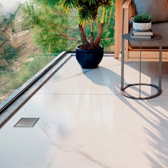 Ralo Linear 15X15 cm Square Tampa Inox#SIMONLEX#