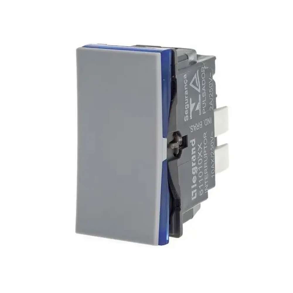 Módulo Interruptor Simples Pial Plus - Cinza#SIMONLEX#