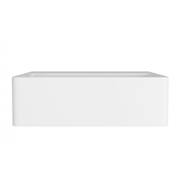 Deca Cuba De Apoio Quadrada Semi Encaixe Com Mesa Branco L 830#SIM#