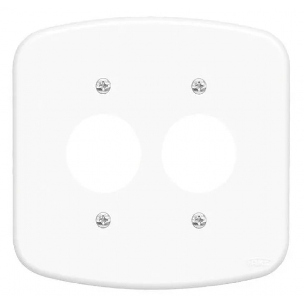 Fame Blanc Placa 4X4 C/ Furo 2 Tomada RED#SIMONLEX#