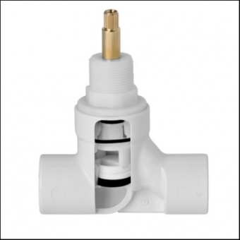 Registro de Pressão Pvc Acionamento 1/2 volta 25mm - Base Docol#SIMONLEX#