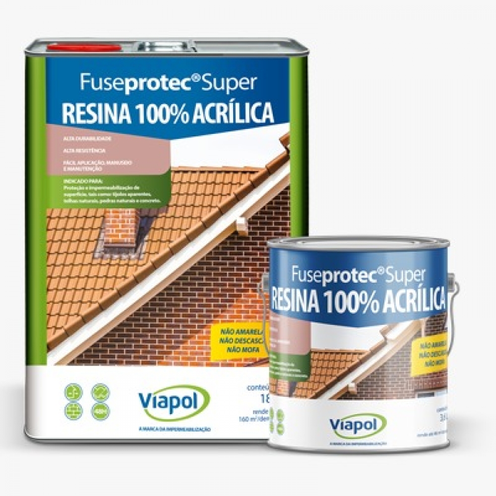 Fuseprotec resina acrílica fosco 18L - VIAPOL#SIMONLEX#
