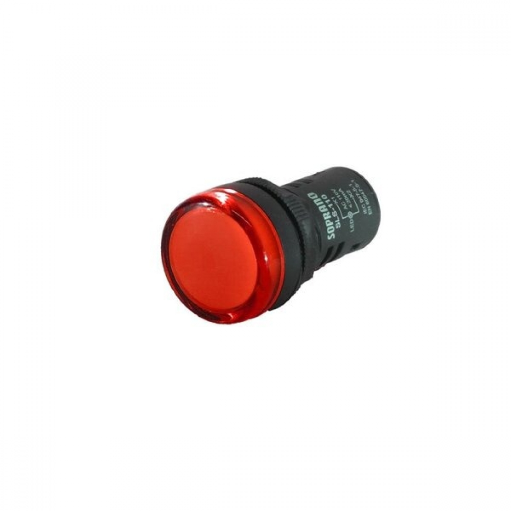Sinaleiro Monobloco Led 220V Vermelho - Soprano#SIMONLEX#
