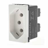 Módulo Tomada 2P+T 10A Pial Plus - Branco#SIMONLEX#