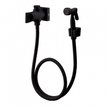 Ducha Higiênica Com Derivação Prima 1/2 1/4  1745 - Preto Fosco - Fani#SIMONLEX#