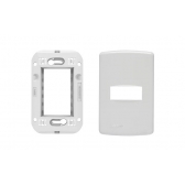 Duale Placa 4x2 1 Modulo C/ Suporte - Soprano#SIMONLEX#