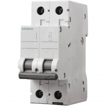 Disjuntor 5SL Din B Bipolar 25A - Siemens#SIMONLEX#