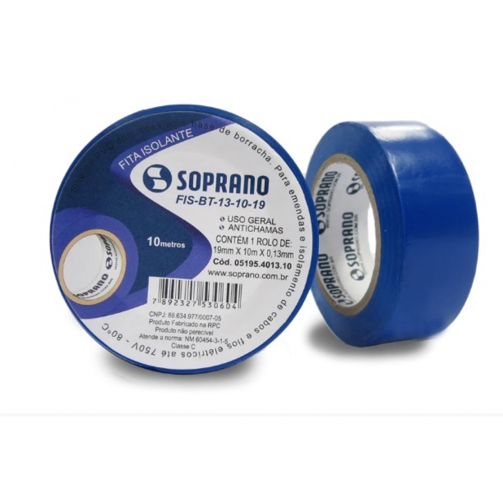 Fita Isolante Azul 10M - Soprano#SIMONLEX#