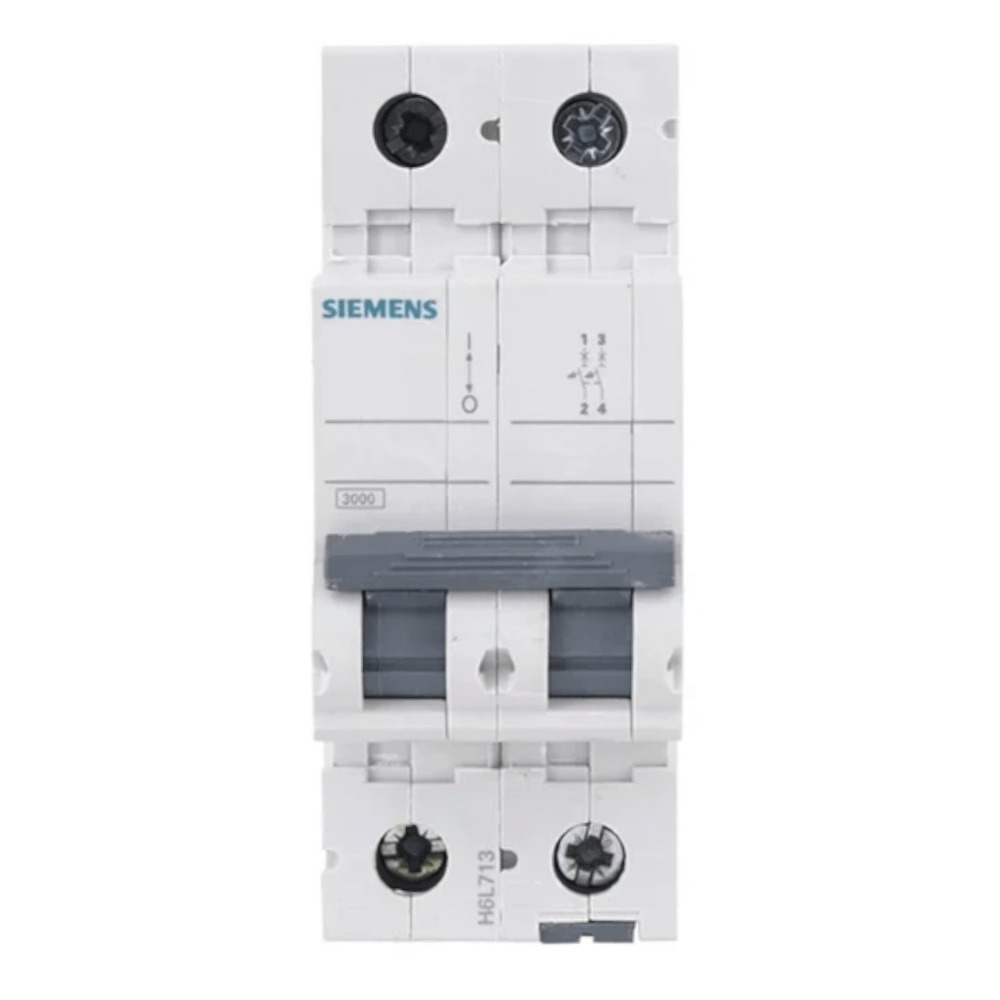 Disjuntor 5SL Din B Bipolar 10A - Siemens#SIMONLEX#