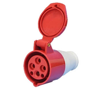 Plugue Femea PVC 3P+T 16A 380V - Lukma#SIMONLEX#