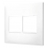 Placa 4x4 2Seções+2Seções Adjacentes Pial Plus - Branco#SIMONLEX#