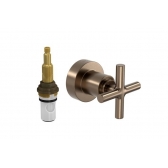 Acabamento para Registro de Pressão Duna Cl 1/2 e 3/4 C/Macanismo 1/2 Vol - Corten -Deca#SIM#