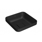 Cuba Slim De Sobrepor Quadrada 30cm Ébano Fosco - Deca#SIM#