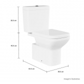 Bacia + Caixa Acoplado Kit Completo Clean - Branco - Deca#SIM#