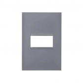 Placa 2x4 1Seção Horizontal Pial Plus - Cinza#SIMONLEX#