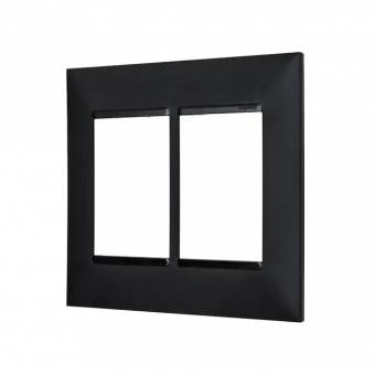 Placa 4X4 6 Postos Sem Suporte Pial Plus - Preto#SIMONLEX#