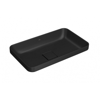 Cuba De Sobrepor Slim Retangular 50cm Ébano Fosco - Deca#SIM#