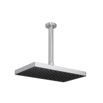 Deca Chuveiro Flex Max Retangular Teto Cromado#SIM#