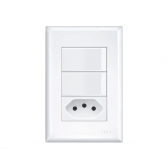 Fame Evidence Interruptor 2S Simples + TOM 2P+T 20A Padrão Brasil#SIMONLEX#