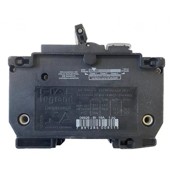 Disjuntor Bipolar Nema 15A - Pial#SIMONLEX#