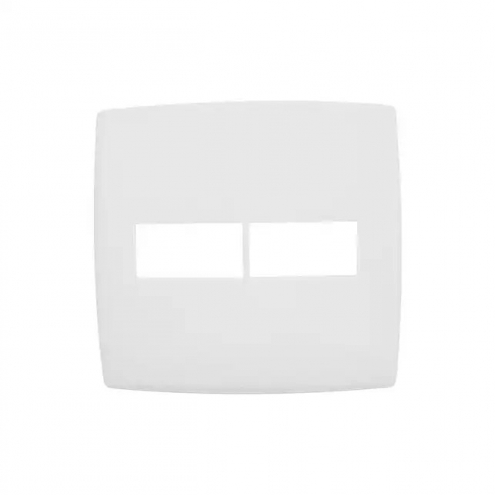Placa 4x4 branco 1 Seção + 1 Seção Pial Plus - Branco - Legrand#SIMONLEX#