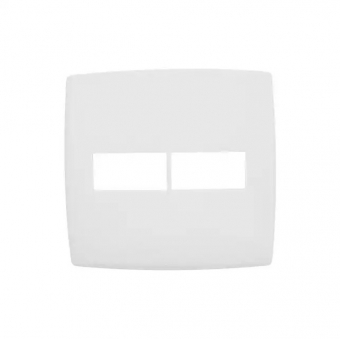 Placa 4x4 branco 1 Seção + 1 Seção Pial Plus - Branco - Legrand#SIMONLEX#