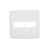 Placa 4x4 branco 1 Seção + 1 Seção Pial Plus - Branco - Legrand#SIMONLEX#