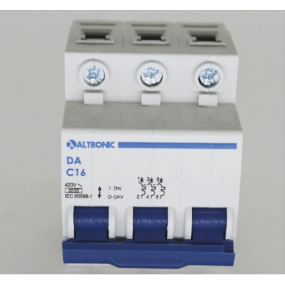 Disjuntor Tripolar Din C 16A 3kA - Tron#SIMONLEX#