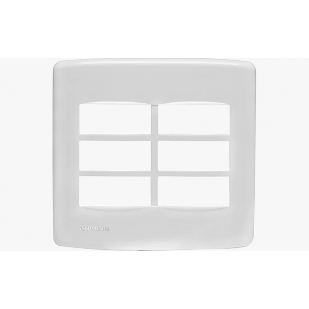 Duale Placa 4X4 1+1 Módulos Separados Sem Suporte - Soprano#SIMONLEX#