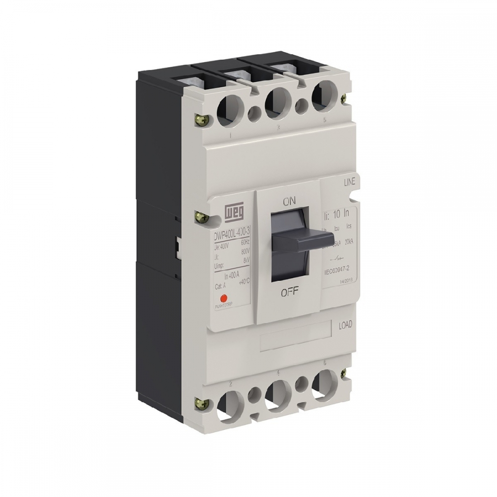 Disjuntor Tripolar 400A Caixa Moldada 35kA Dwp - Weg#SIMONLEX#