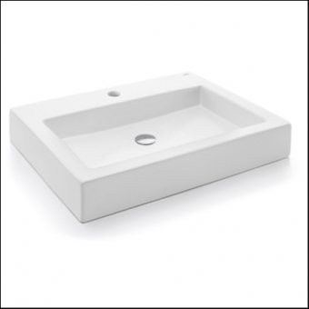 Cuba de Sobrepor Retangular Com Mesa Metal RT1 610X460X100 - Docol