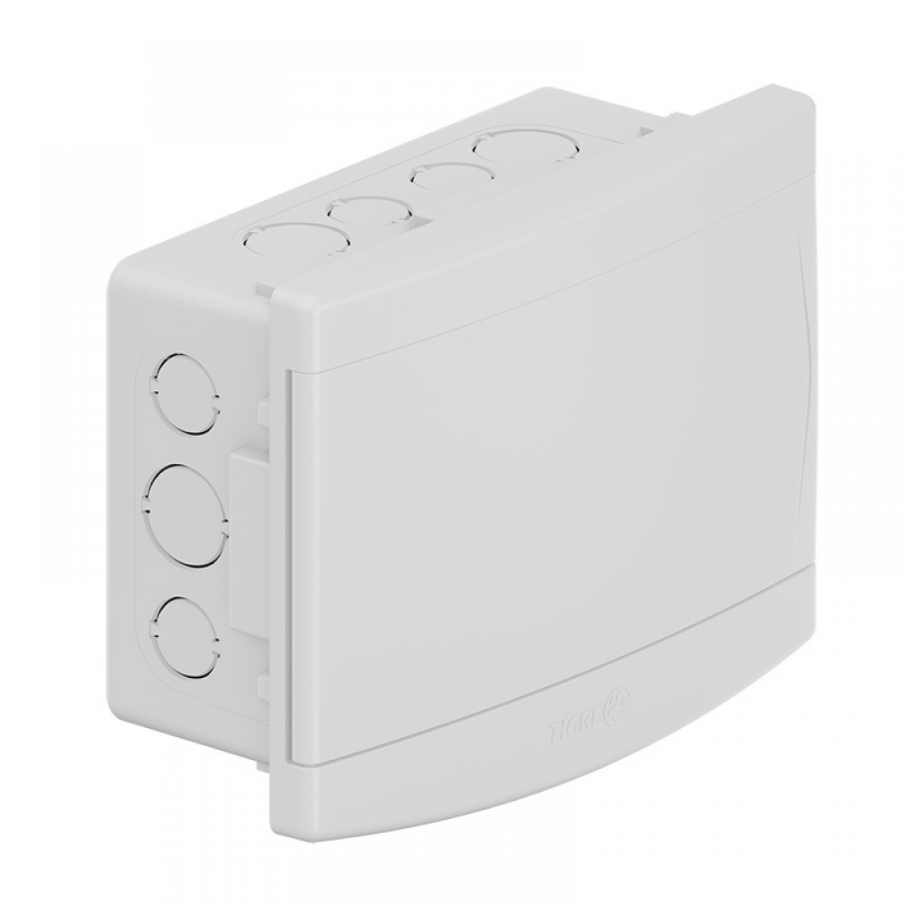 Quadro de Distribuição de Pvc Embutir Branco 6/8 Disjuntores Sem Barramento - Tigre#SIMONLEX#