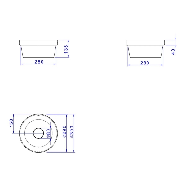 Cuba Slim De Sobrepor Redonda 30cm Barbante - Deca#SIM#